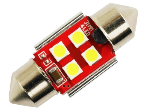 Żarówka C5W C10W 4 LED 3535 CANBUS 12V 24V 31 mm