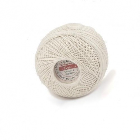 Kordonek ARIA 5 ECRU col.000 Ariadna 120 tex x2