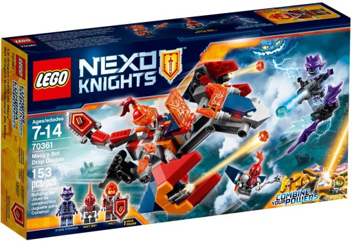 LEGO NEXO KNIGHTS 70361 SPADAJĄCY SMOK MACYBOTA !