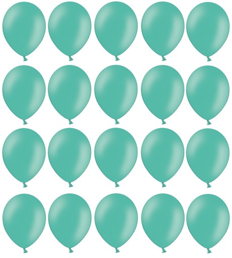 Balony Zielone 25cm Pastelowe 20szt ślub urodziny