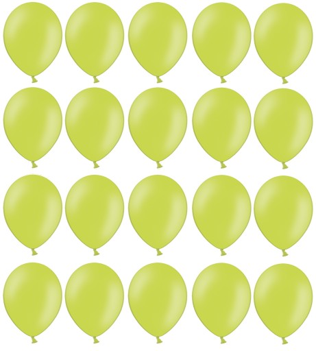 Balony Apple Green 25cm Pastelowe 20szt na ślub