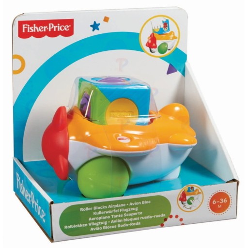 FISHER PRICE ruchome klocki SAMOLOT samolocik