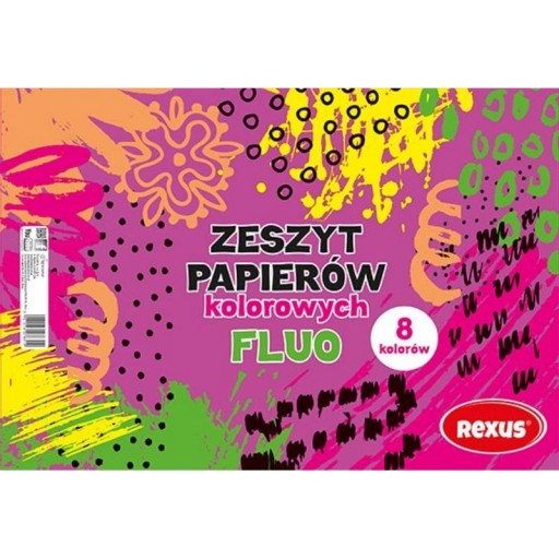 Zeszyt papierów kolorowych FLUO A4 Beniamin