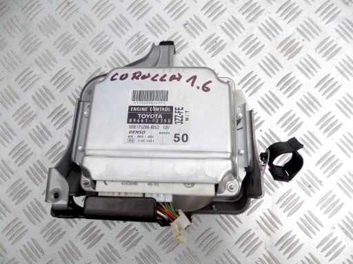 Компьютер двигателя 1.6 vvti corolla e12 89661-027501 - фото