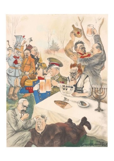 Józef Piłsudski plagát karikatúra Čermanský