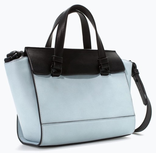 ZARA TOREBKA MINI CITY BAG B KITNA NIEBIESKA HIT