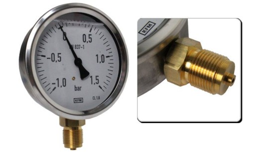 MA100115VAC - Глицериновый мановакуометр fi 100 мм M20x1. 5