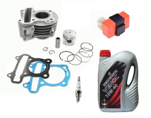 07 - Цилиндр модуль масляный скутер 4T 70 80 47 мм тюнинг