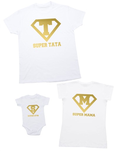 Set tričiek MAMA OTECKO BABY super RODINA XL