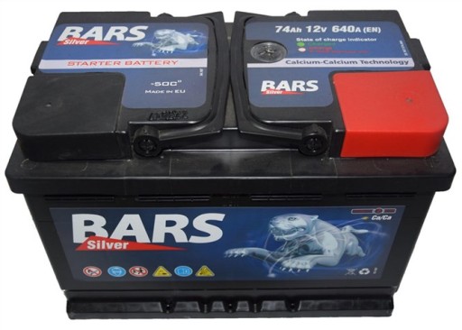 BARS 74 AH - Аккумулятор BARS SILVER 74AH 640A