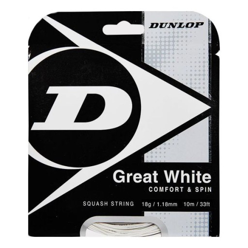 Шнур для сквошу Dunlop GREAT WHITE 1,18 мм / 10 м