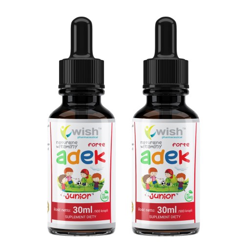 Witamina Adek A D3 E K2 Mk 7 Dla Dzieci 2x 30ml