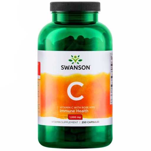 Vitamín C s Wild Rose Swanson 250 kapsúl