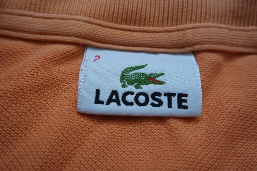 LACOSTE koszulka polo pomarańczowa logowana___XS/S 10508562807 Odzież Męska Koszulki polo DT ELQQDT-3