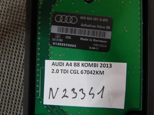 AUDI A4 B8 maniglia Porta TELEFONU 8K0971178A
