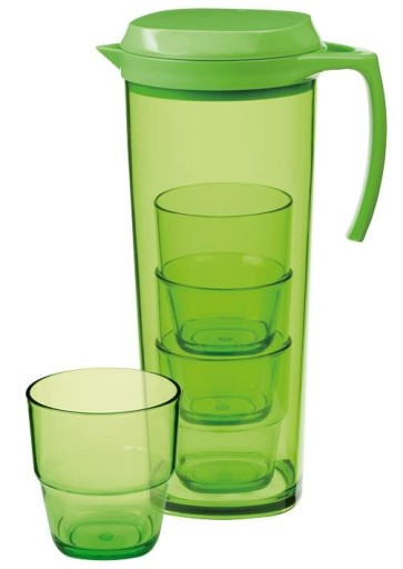 ГЛЕЧИК + 4 СКЛЯНКИ МЕЛАМІНУ GIMEX 1 + 4 КОМПЛЕКТИ