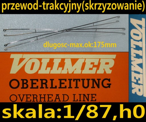 Zdjęcie oferty: Vollmer przewod trakcyjny h0 trakcja elektryczna C