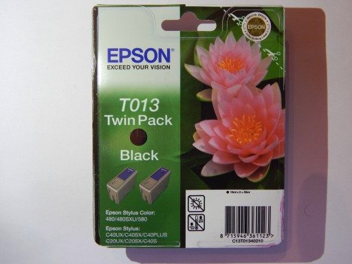 Zdjęcie oferty: TUSZ EPSON T013 black 480 C40UX ORYGINALNY DWUPAK