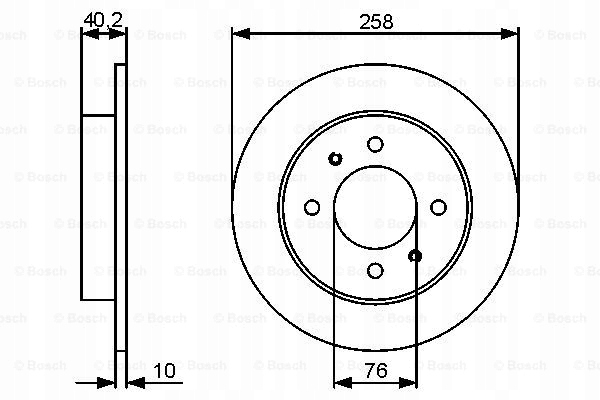 DISCS PADS BOSCH REAR - HYUNDAI ELANTRA I photo 2 - milautoparts-fr.ukrlive.com