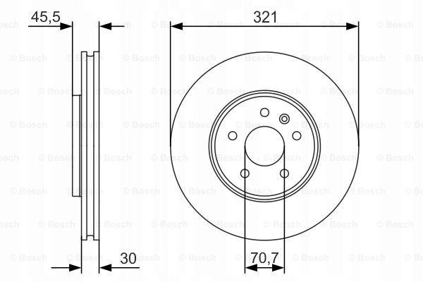 DISCS PADS BOSCH FRONT OPEL ZAFIRA C 321MM photo 2 - milautoparts-fr.ukrlive.com