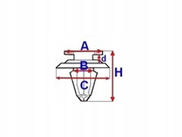 CLAMPS PINS MOULDINGS WING REAR JEEP RENEGADE photo 2 - milautoparts-fr.ukrlive.com