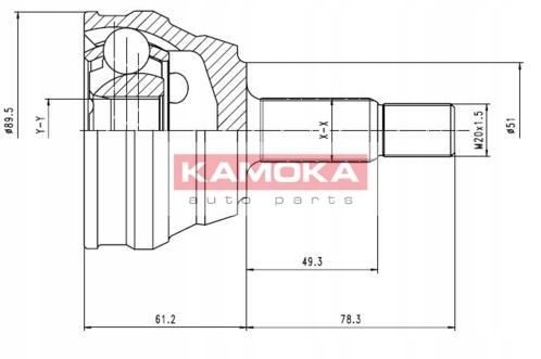 COUDE EXTERIEUR KAMOKA POUR AUDI COMPERTIMENT 1.8 GT 2.0 photo 2 - milautoparts-fr.ukrlive.com