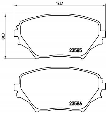 DISQUES SABOTS DE FREIN BREMBO AVANT - TOYOTA RAV 4 II photo 3 - milautoparts-fr.ukrlive.com