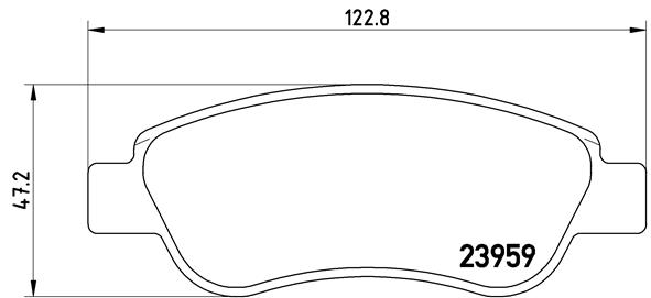 DISQUES I SABOTS DE FREIN BREMBO AVANT CITROEN C1 C1 II photo 3 - milautoparts-fr.ukrlive.com