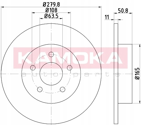 DISCS BRAKE 2 PCS. REAR FORD C-MAX 10- KUGA 14- KAMOKA photo 16 - milautoparts-fr.ukrlive.com