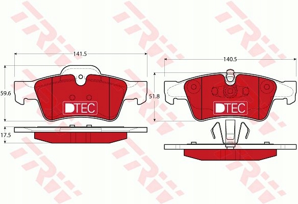 SABOTS DE FREIN TRW DTEC ARRIÈRE MERCEDES CLASSE M W164 photo 2 - milautoparts-fr.ukrlive.com