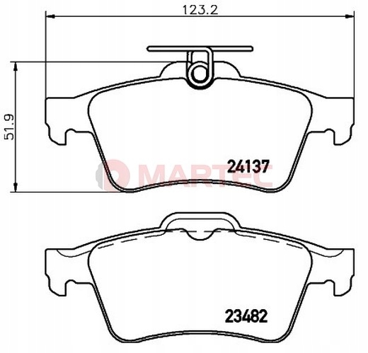 DISQUE DE FREIN FORD FOCUS II 04- ARRIÈRE BREMBO photo 3 - milautoparts-fr.ukrlive.com