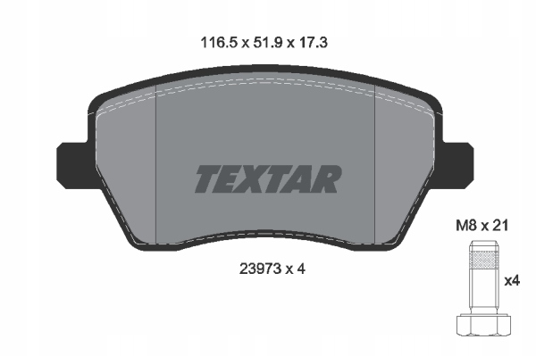 DISQUES SABOTS DE FREIN TEXTAR AVANT - DACIA DUSTER 269MM photo 3 - milautoparts-fr.ukrlive.com