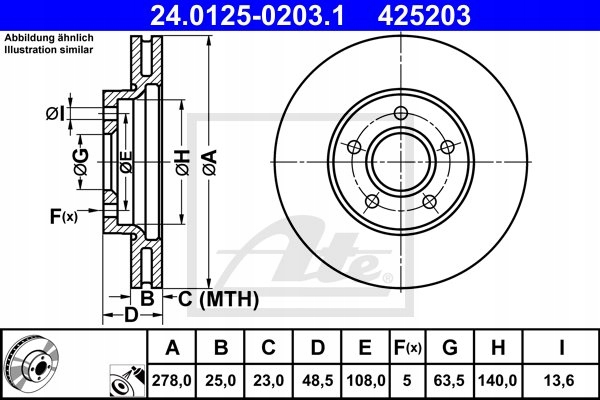 DISQUES ATE AVANT - VOLVO V40 II 278MM photo 2 - milautoparts-fr.ukrlive.com