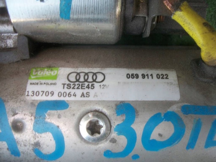 STARTER 059911022 AUDI A4 8K A5 8T Q5 8R 3.0TDI photo 2 - milautoparts-fr.ukrlive.com