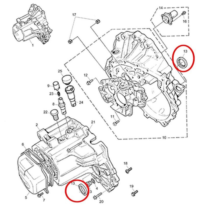 MG ZR ZS 1.4 1.6 SEAL HALF-AXLE BOX R65 photo 2 - milautoparts-fr.ukrlive.com