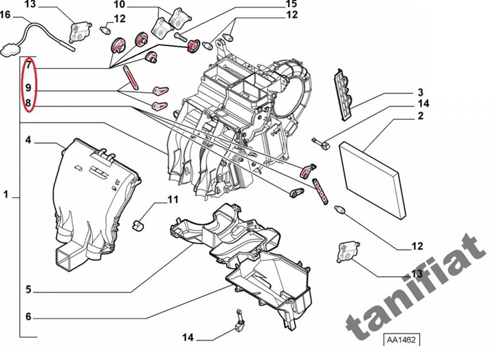 FIAT STILO BRAVO II LEVIER PIGNON DU CLIMATISEUR photo 2 - milautoparts-fr.ukrlive.com