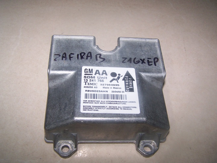 OPEL ZAFIRA B II- SENSOR MODULE AIR BAGS AIR AIRBAG AA 13241766 photo 1 - milautoparts-fr.ukrlive.com