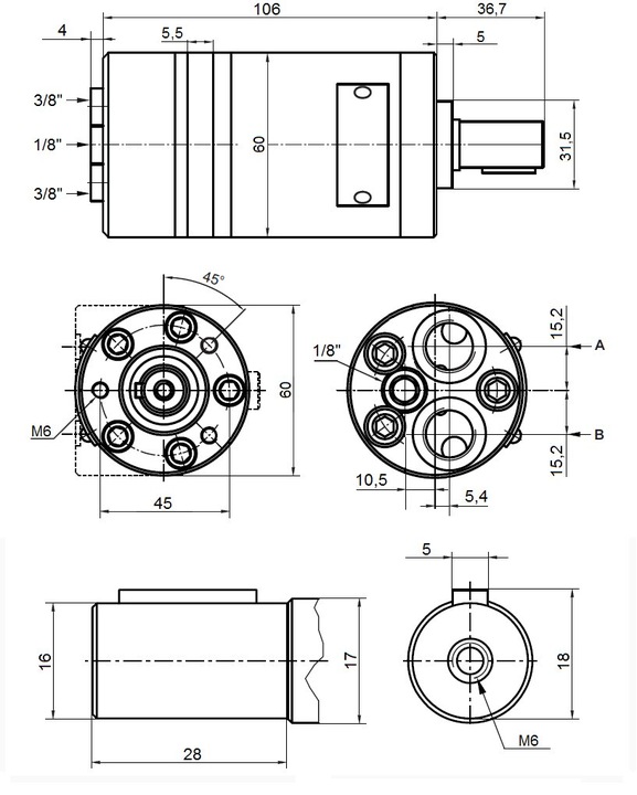 ENGINE HYDRAULIC MM 12,5 MARKOWY BULGARSKI M+S photo 5 - milautoparts-fr.ukrlive.com