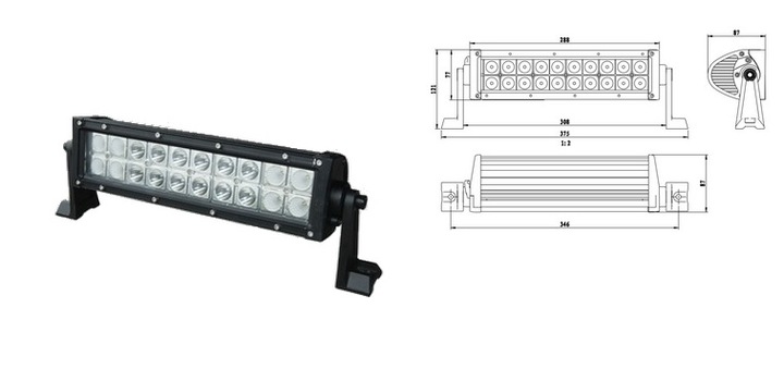 LAMP WORKING LED 60W CREE 4200LM photo 1 - milautoparts-fr.ukrlive.com