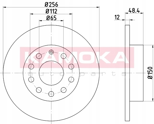 KAMOKA 1032552 DISQUE DE FREIN ARRIÈRE AUDI A3 photo 3 - milautoparts-fr.ukrlive.com