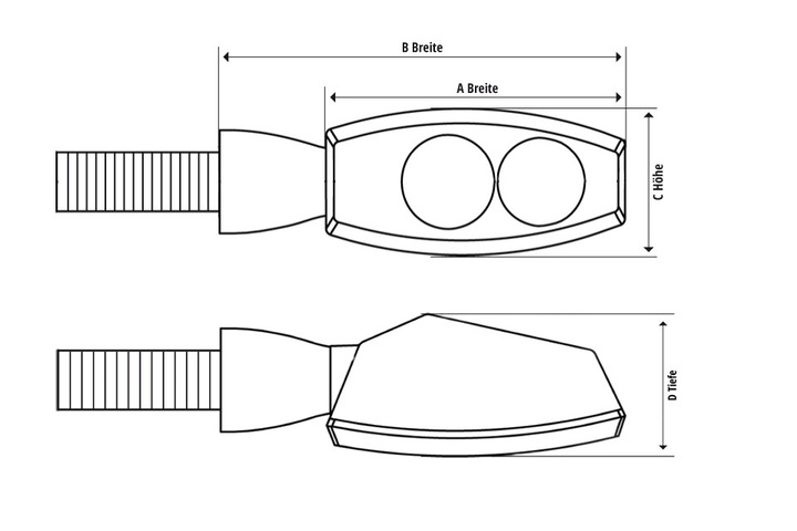 LED DIRECTION INDICATORS HARLEY BAGGER BOBB CUSTOM SCRAMBLER photo 8 - milautoparts-fr.ukrlive.com