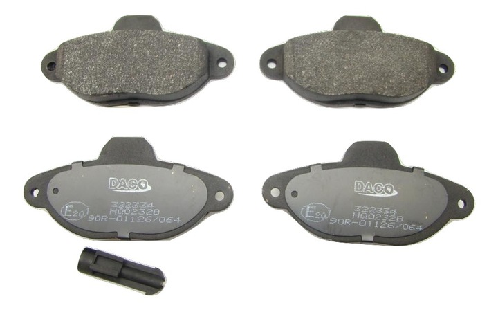 PADS BRAKE FOR CINQUECENTO SEICENTO PUNTO PANDA +CZUJNIKI FRONT photo 1 - milautoparts-fr.ukrlive.com