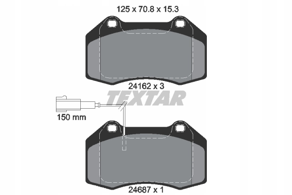 DISCS PADS TEXTAR FRONT - ALFA MITO 305MM photo 3 - milautoparts-fr.ukrlive.com