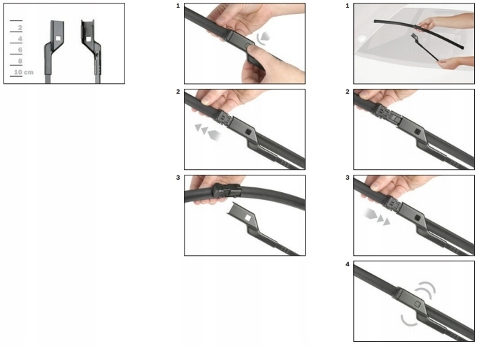 WIPER BLADES BOSCH AEROTWIN AUDI A4 B8 2008- A5 A7 Q5 photo 2 - milautoparts-fr.ukrlive.com