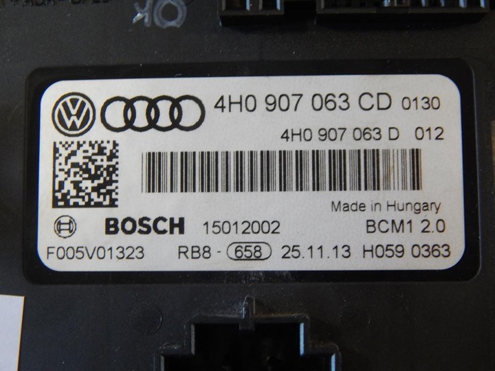 VW TOUAREG 7P MODULE CONTROL UNIT BORDNETZ 4H0907063 photo 2 - milautoparts-fr.ukrlive.com