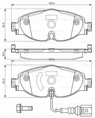 DISQUES SABOTS DE FREIN BOSCH AVANT VW TIGUAN 312MM photo 3 - milautoparts-fr.ukrlive.com