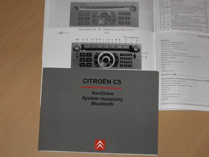 CITROEN C5 INSTRUCTION DE SERVICE NAVIDRIVE NAVIGATION photo 1 - milautoparts-fr.ukrlive.com