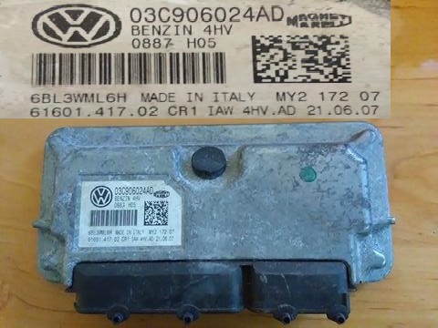 ORDINATEUR DE MOTEUR VW POLO IV 1.4B 03C906024AD photo 1 - milautoparts-fr.ukrlive.com