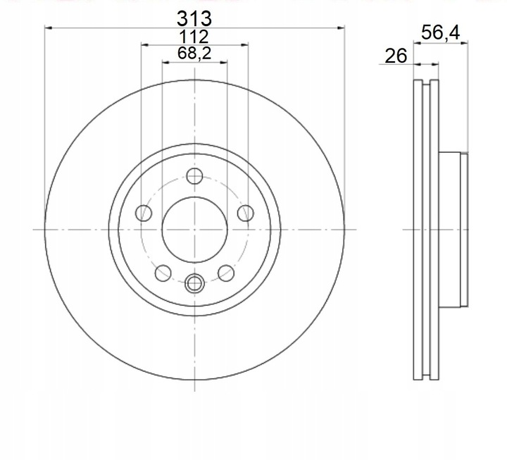 DISQUES MIKODA 2010 FORD GALAXY WGR 95R- AVANT 313M photo 2 - milautoparts-fr.ukrlive.com