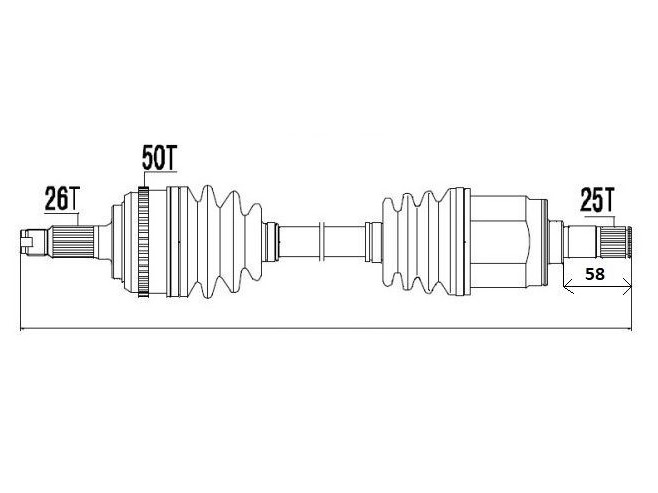 HALF-AXLE RIGHT HONDA CIVIC VII 7 EP/EU/ES/EM 1.4 1.6 photo 2 - milautoparts-fr.ukrlive.com